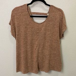 Express One Eleven Orange Open‎ Back Top